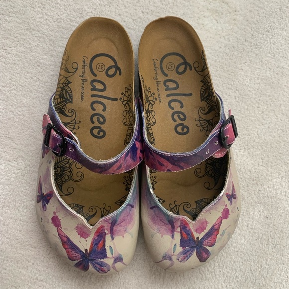 Excellent condition: Calceo purple butterfly mule EU 37 - Picture 3 of 15